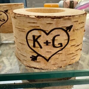 Birch candle holders (K+G)